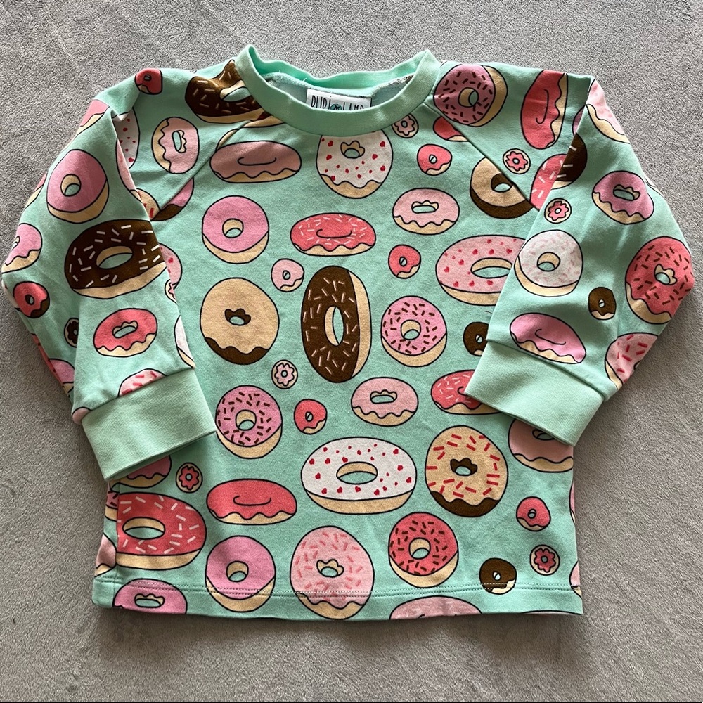 Purl lamb donut print top size 3/4t